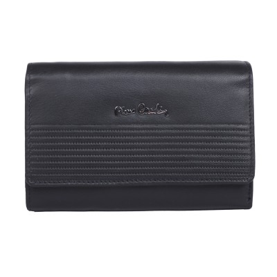 Pierre Cardin Γυναικείο Δερμάτινο Πορτοφόλι Μαύρο (6334 TILAK90)